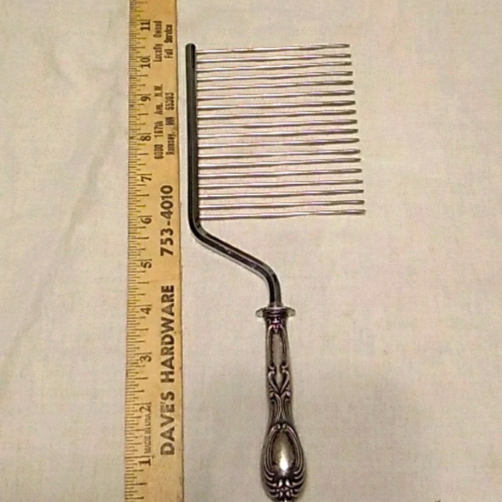 Vintage ANTIQUE Schneider TOLEDO STERLING SILVER WEDDING CAKE BREAKER COMB